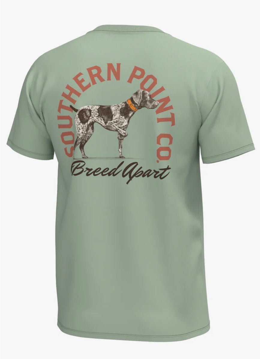 SPC Youth Logo Arch S/S Pocket T-Shirt - Smoke Green