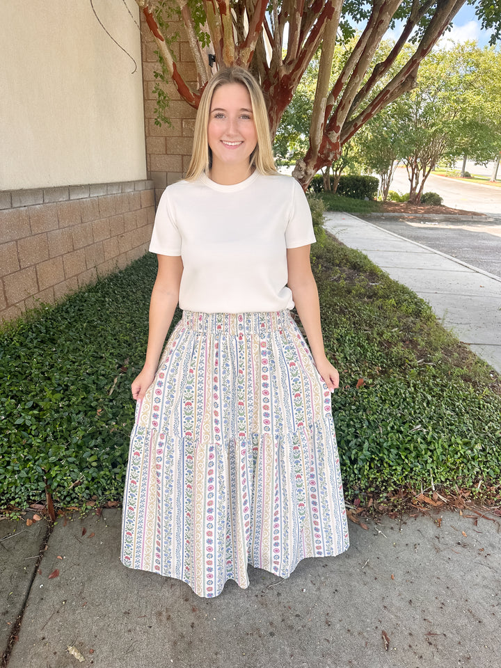 Cottage Core Maxi Skirt