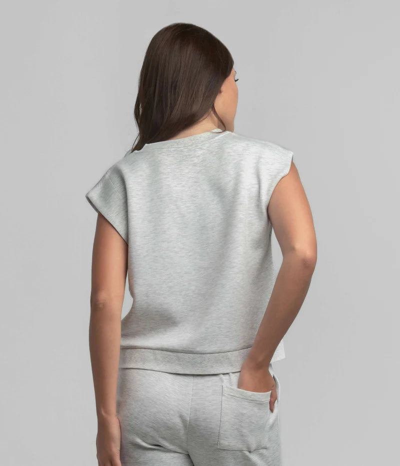 SSCO Women’s AstroKnit V Neck Top - Stone