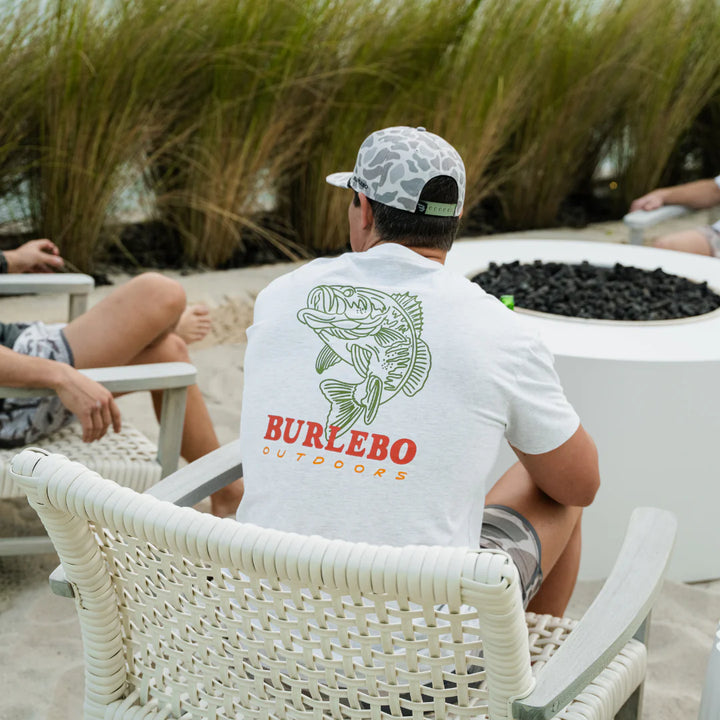 Burlebo Men’s S26 Fish Wild S/S T-Shirt - Ash Grey