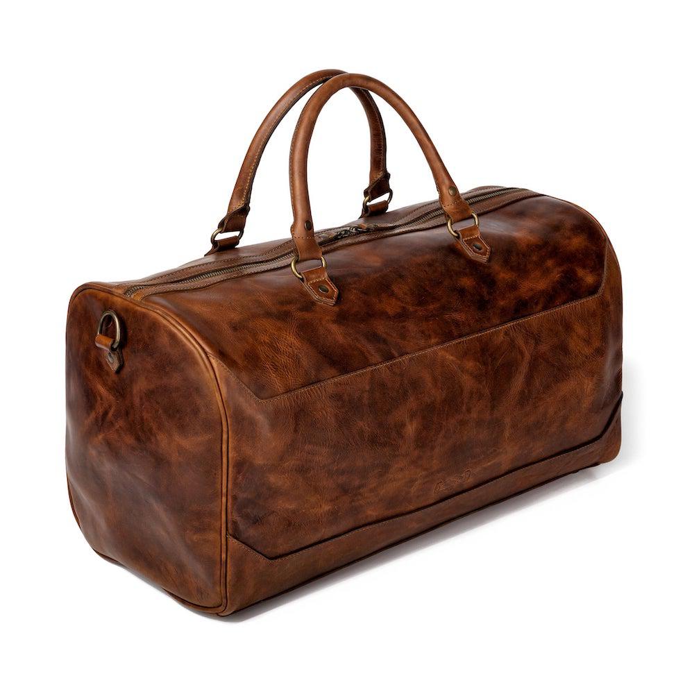 Mission Mercantile Benjamin Leather Duffle Bag - Hickory
