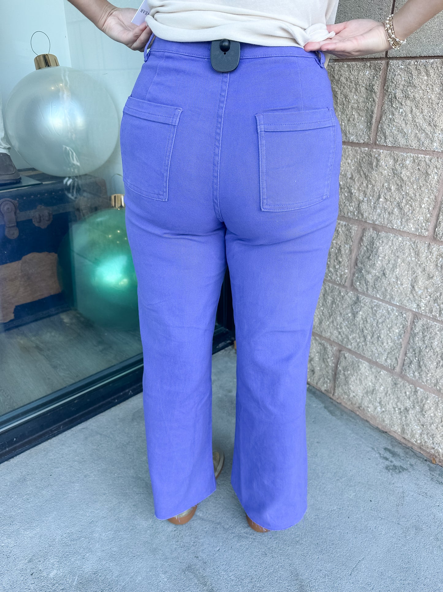 AW Wide Leg Jeans - Very Periwinkle
