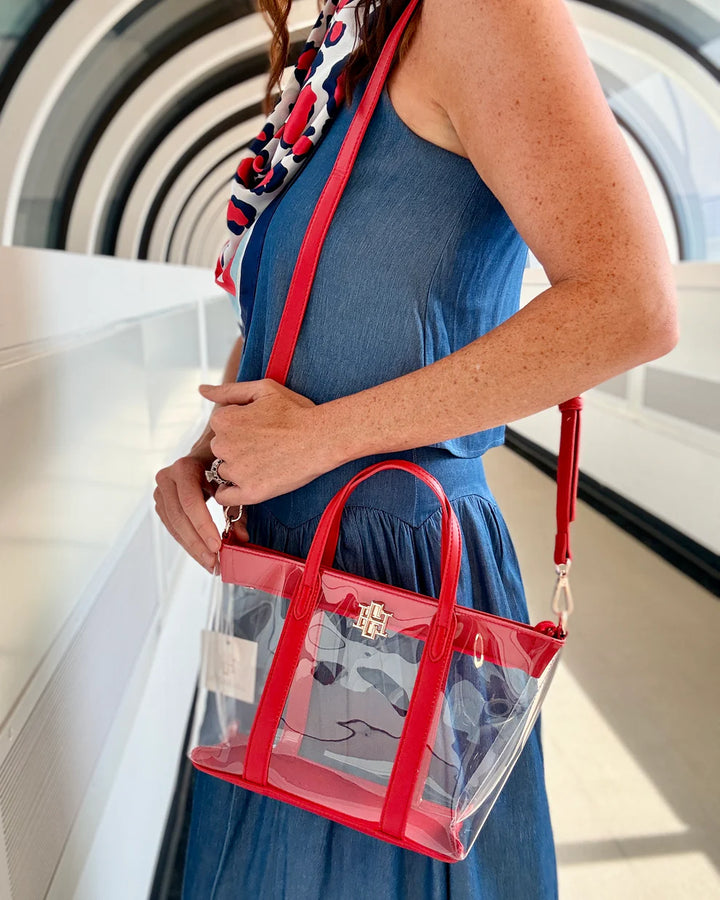 CH Molly Clear Tote- Red