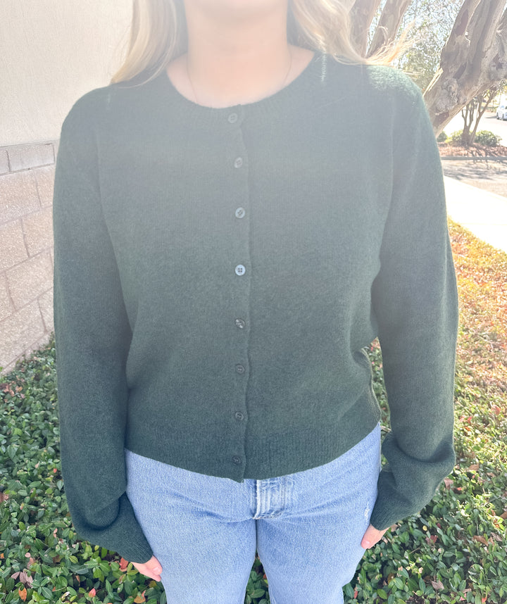 Medina Cozy Cardigan - Garden Green