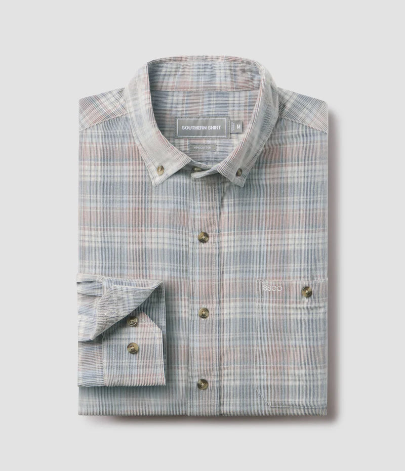 SSCO Men’s Braxton Lightweight Cord Flannel - Plainsman