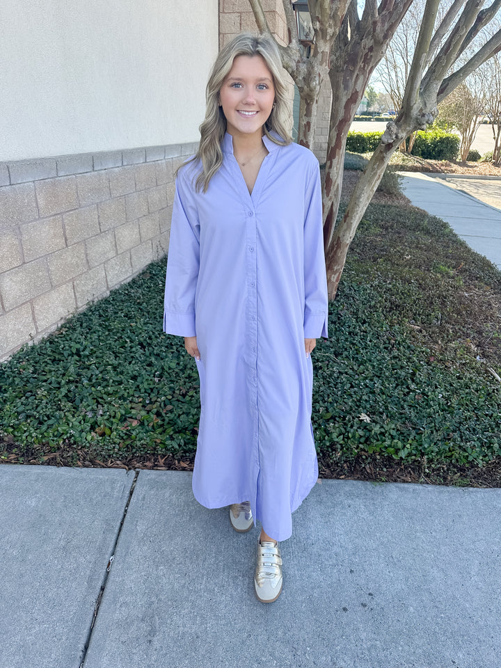 Savannah Basic Maxi Dress - Periwinkle