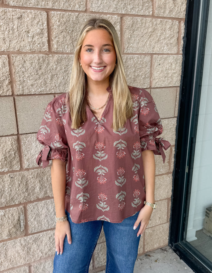 Brenda Top - Brown