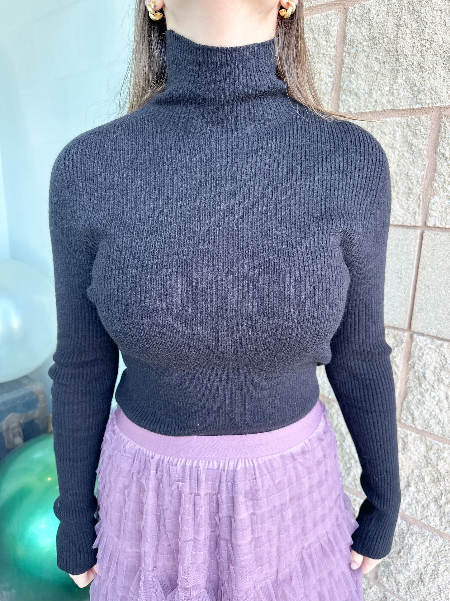 Kourtney Mock Neck Sweater