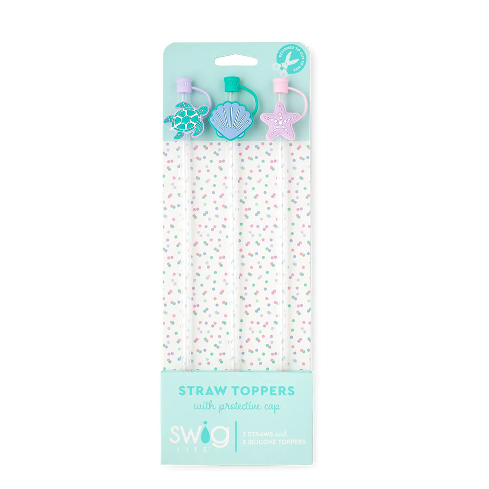 Swig Straw Toppers - Sea Swirl