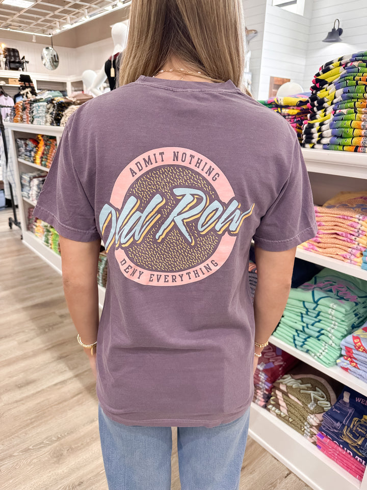 Old Row Circle Logo S/S Pocket T-Shirt - Wine