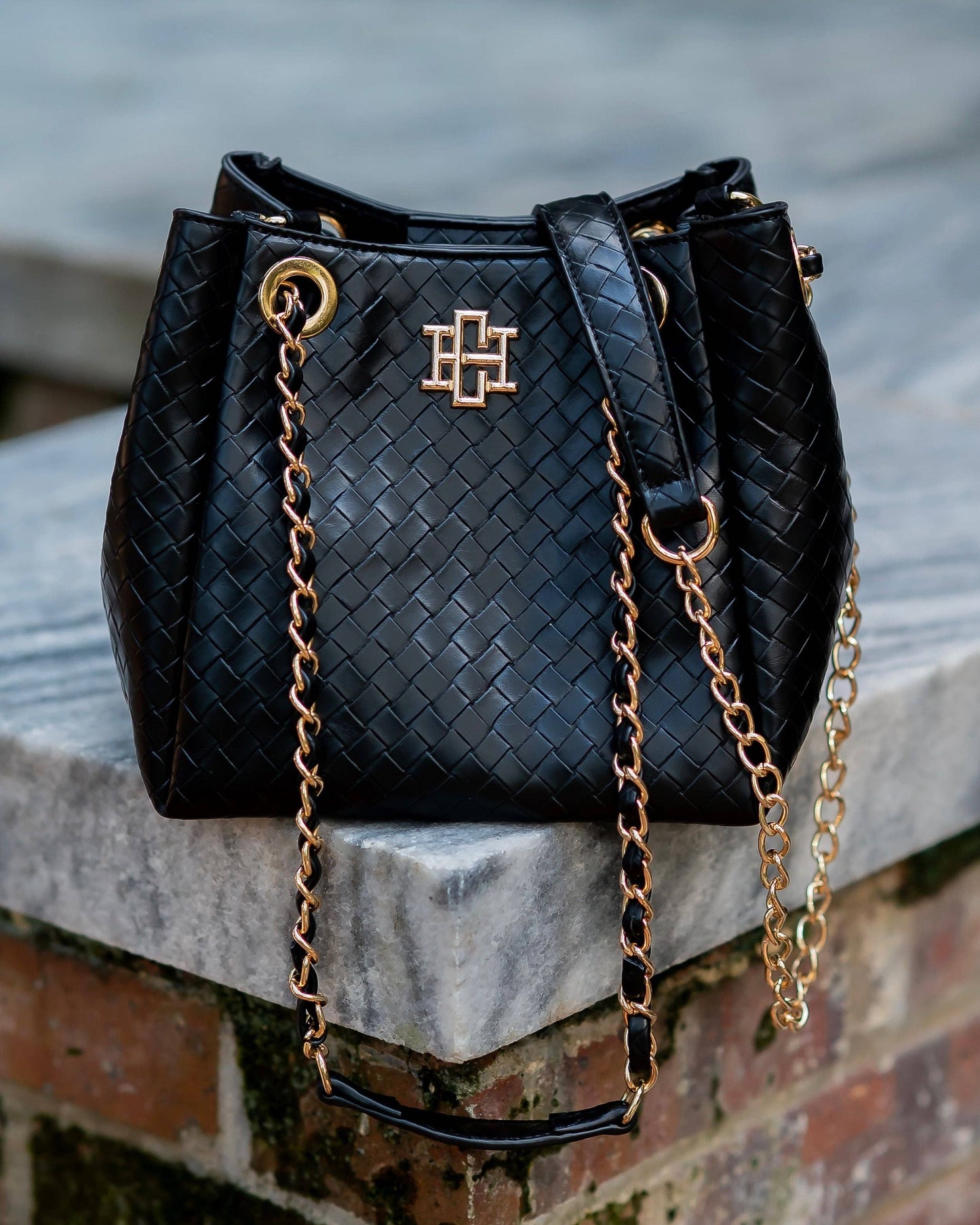 CH Lainey Mini Tote Woven Black