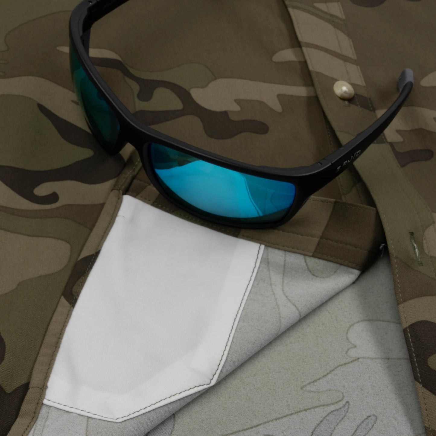 Poncho Men’s “The Arroyo” S/S Slim Shirt - Dark Camo