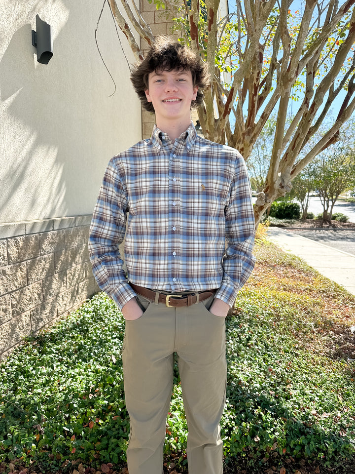 S. Casanova F25 Jackson Plaid Button Down