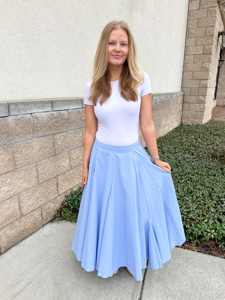 Molly Midi Skirt - Blue