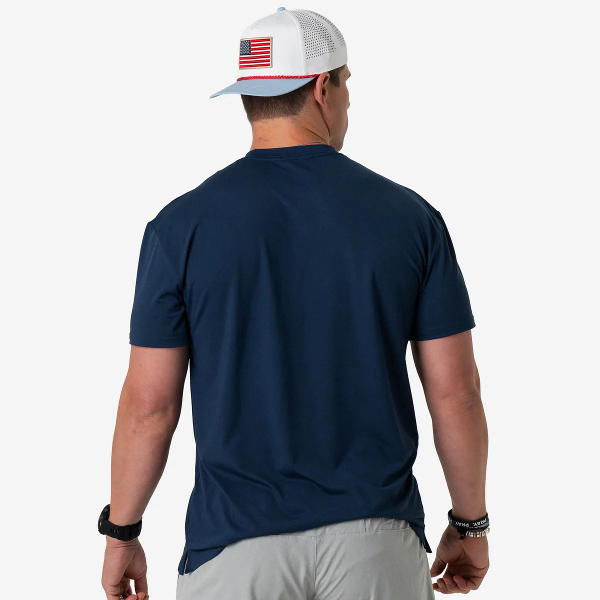 Burlebo Mens S26 Go To Tee - Heather Navy