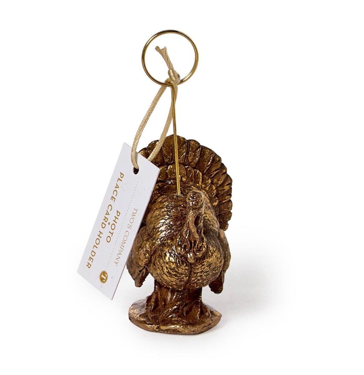 Two’s Company Turkey Place Card Holder