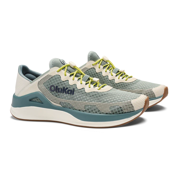 Olukai Men’s ‘Ahi Performance Marine Shoe - Seagreen|White Sand