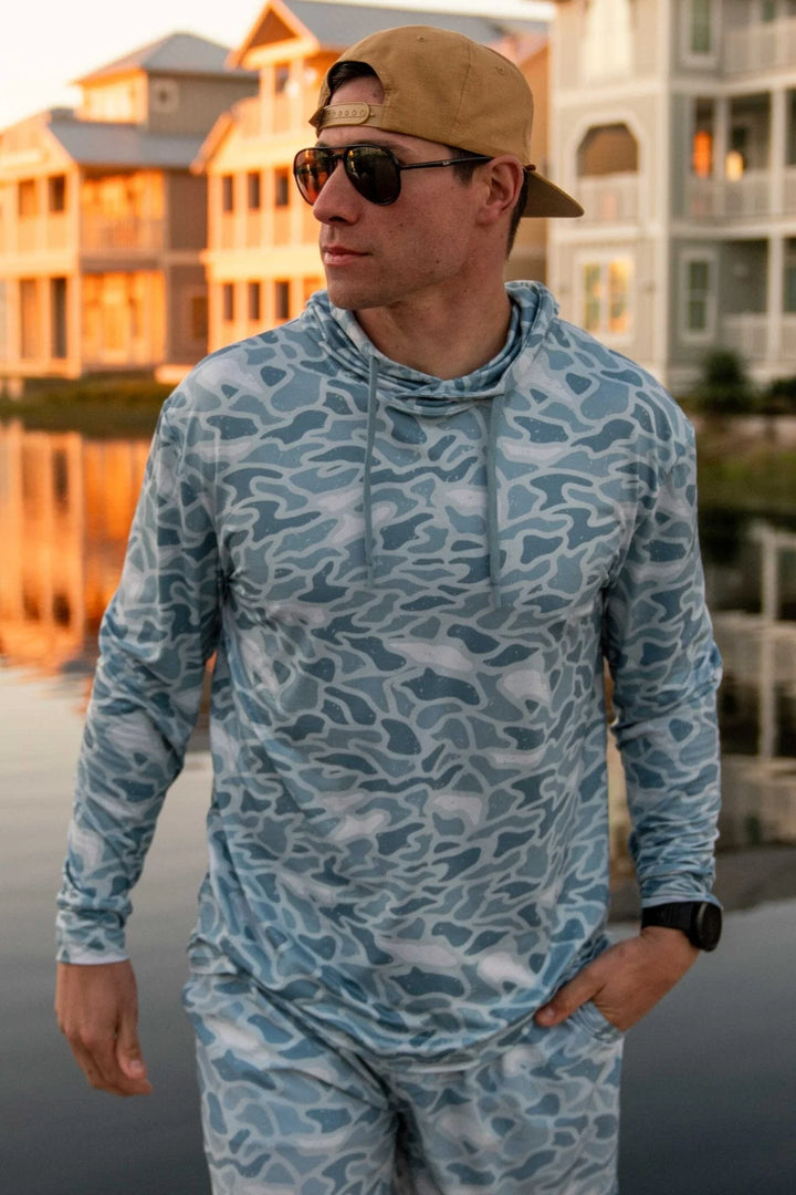 Men’s Burlebo Performance Hoodie - Seaside Camo