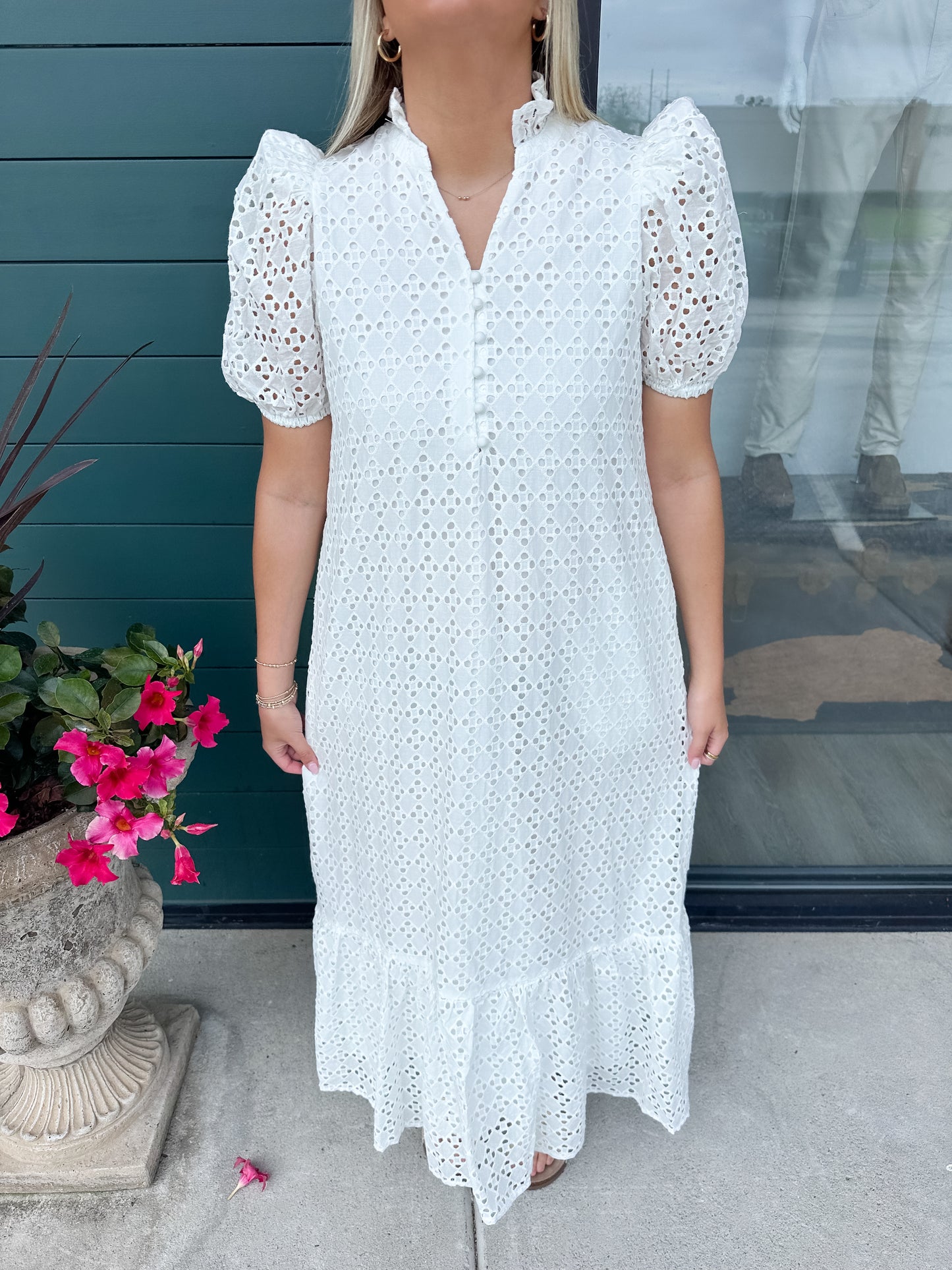 Elise Eyelet Maxi Dress