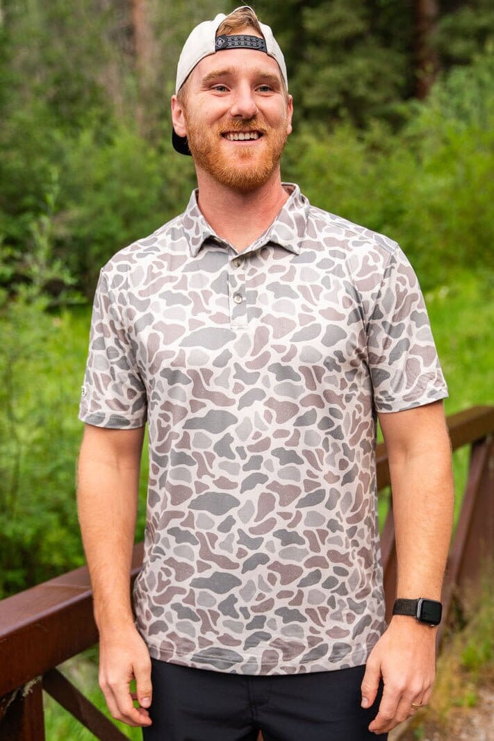 Men’s Burlebo Performance Polo - Deer Camo