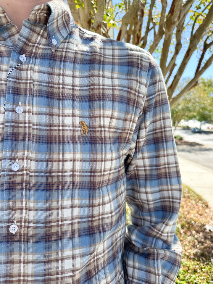 S. Casanova F25 Jackson Plaid Button Down