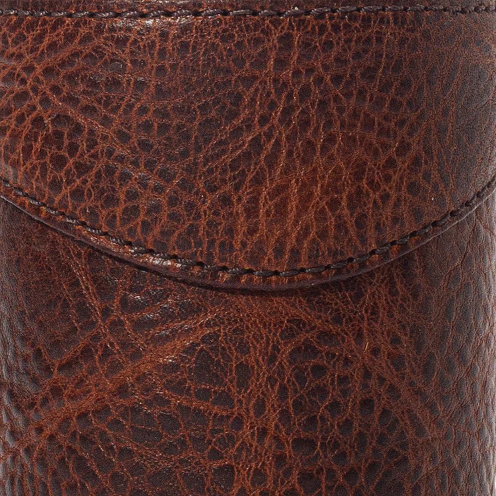 Mission Mercantile Campaign Leather Bottle Koozie - Whiskey