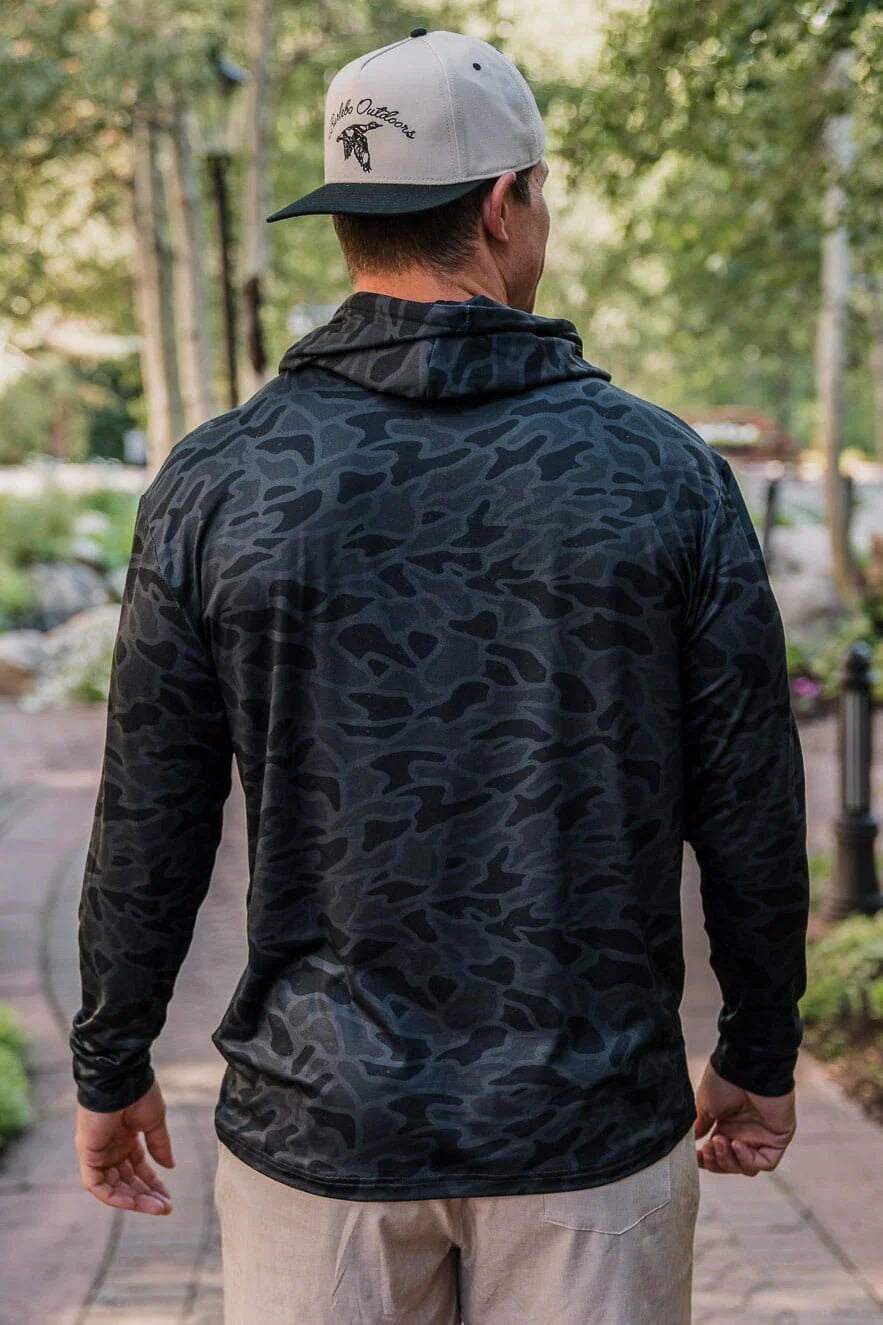 Men’s Burlebo Performance Hoodie - Black Camo