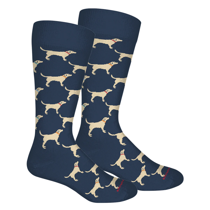 Brown Dog Socks - Labs Insignia Blue
