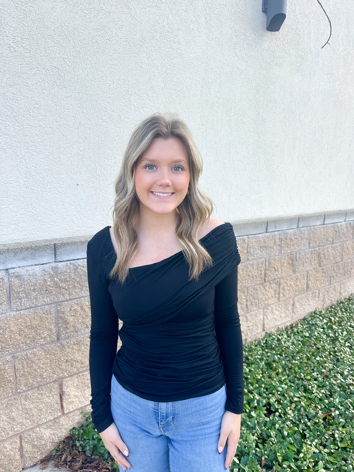 Hannah Asymmetrical Knit Top