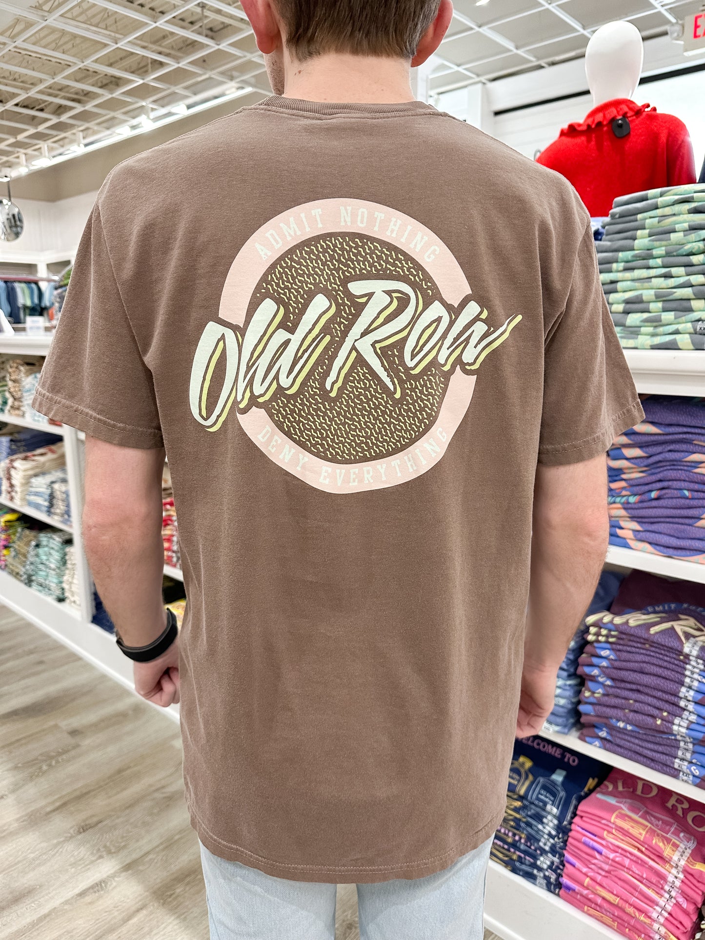 Old Row Circle Logo S/S Pocket T-Shirt - Espresso
