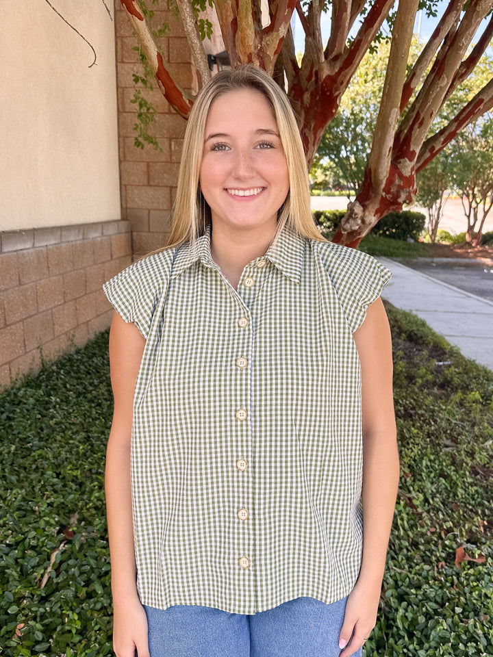 Chrissy Button Top
