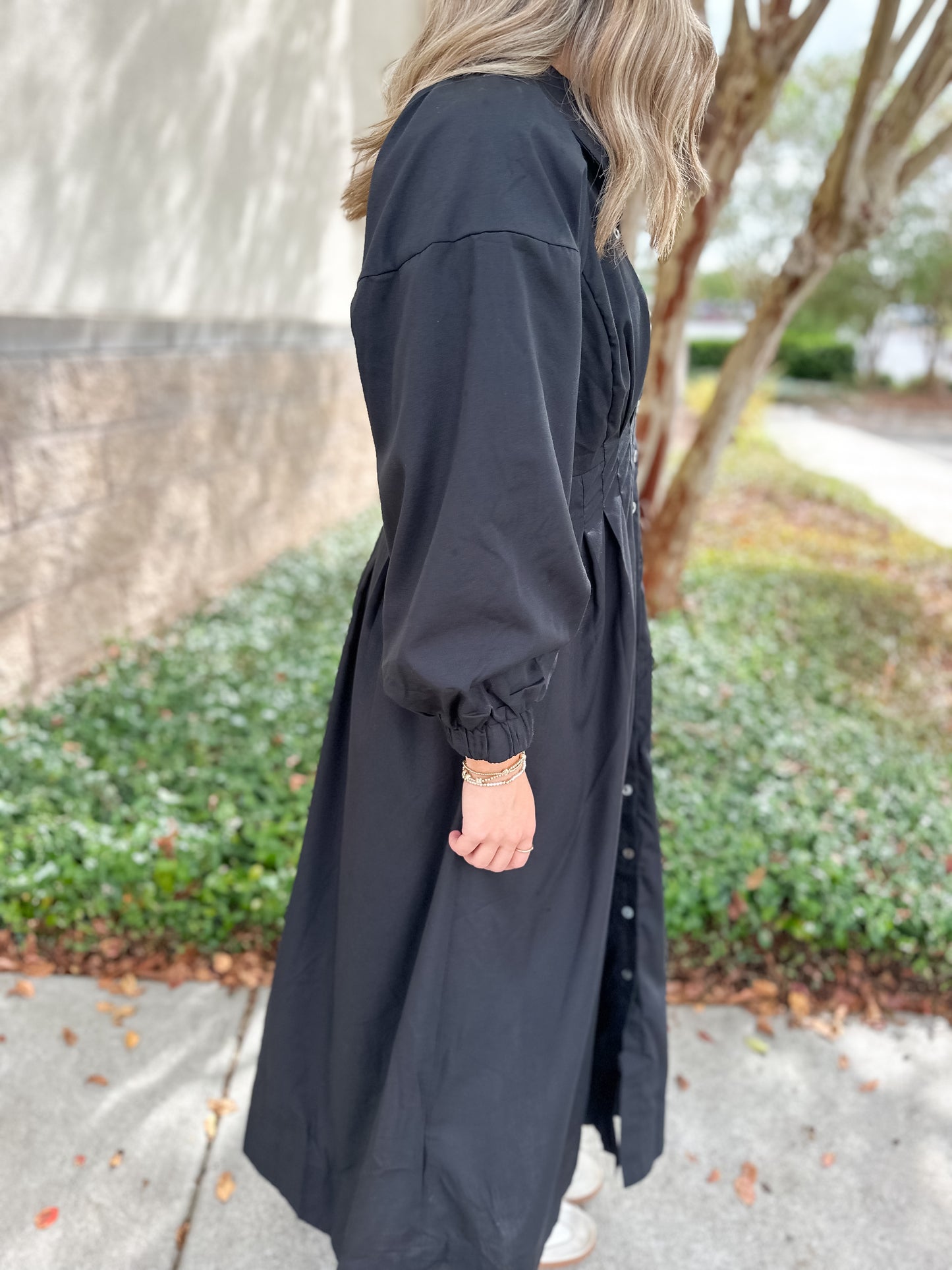 Stacy Pleated Detail Maxi