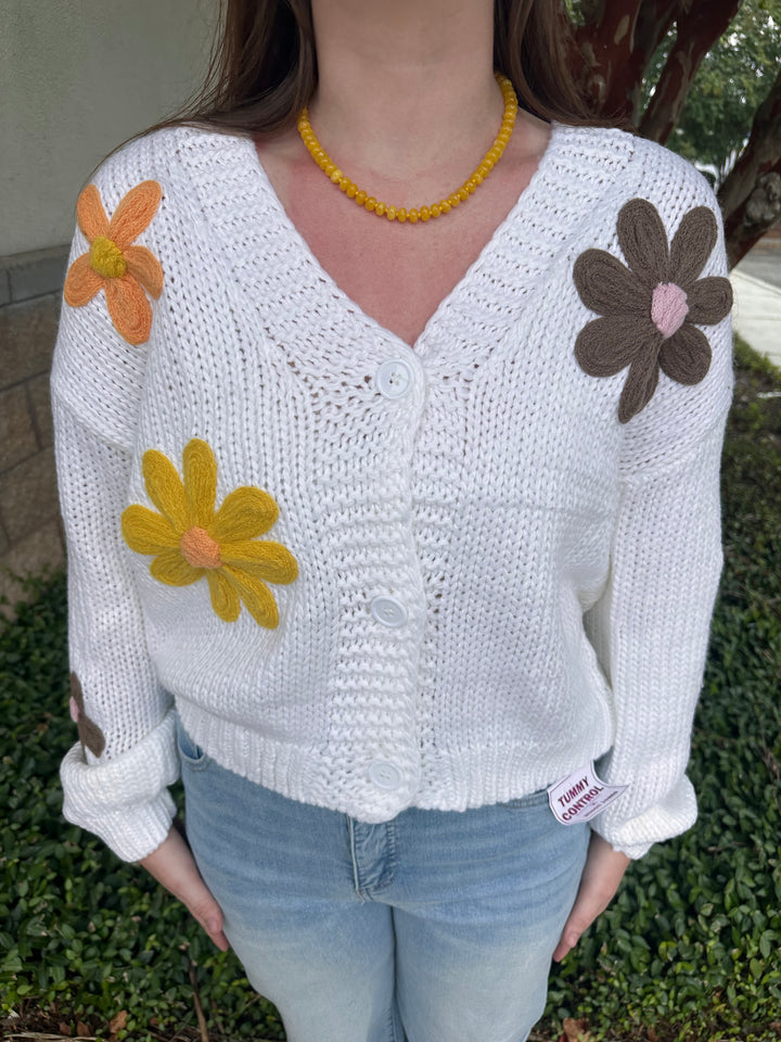 Cordelia Flower Cardigan