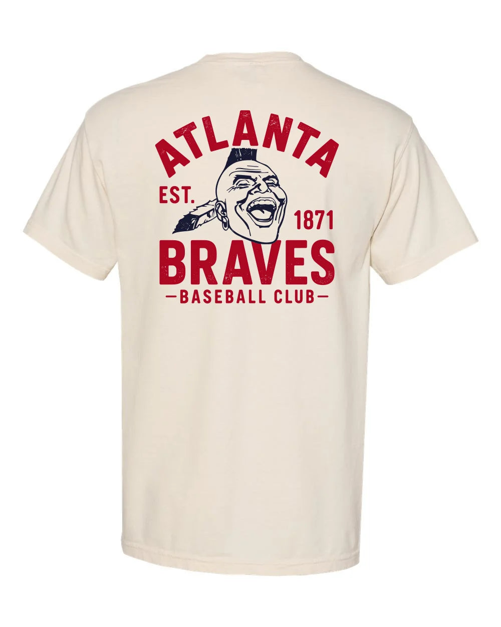 CB Braves Baseball Club Pocket T-Shirt - Ivory