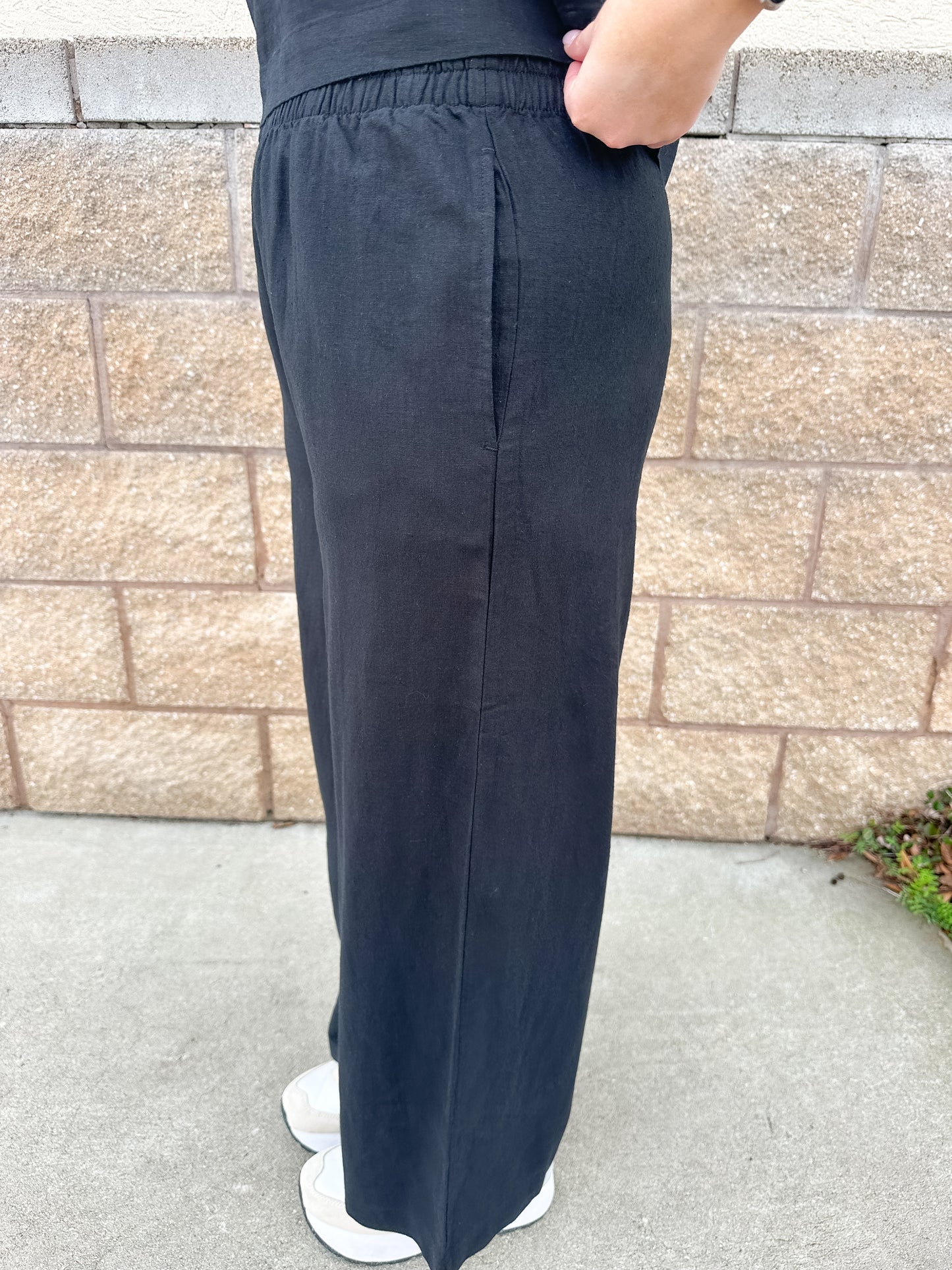 Scout Linen Pant - Black