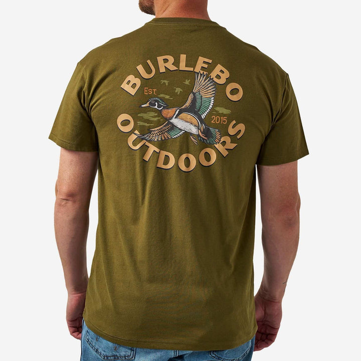Burlebo Men’s S/S T-Shirt - Wood Duck - Hunter Green