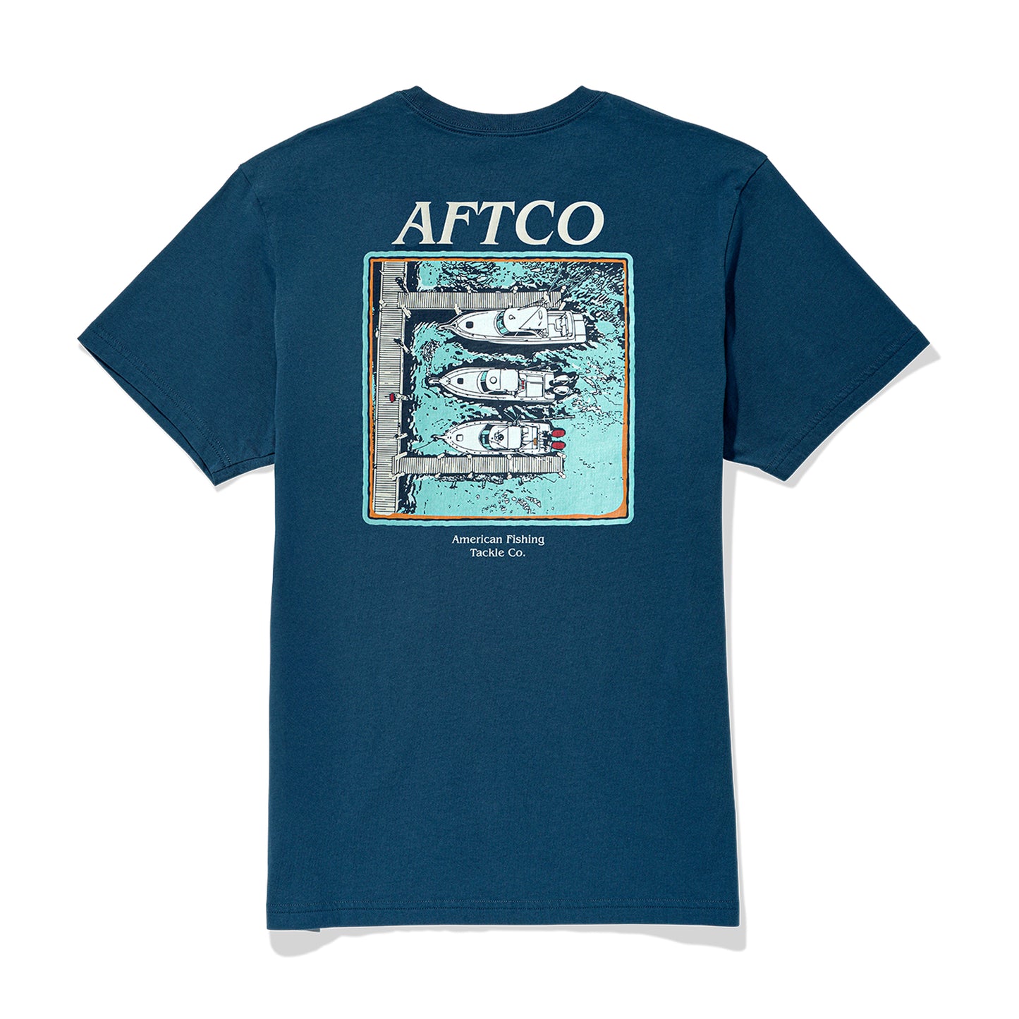 Aftco Men’s Docked S/S T-Shirt - Naval