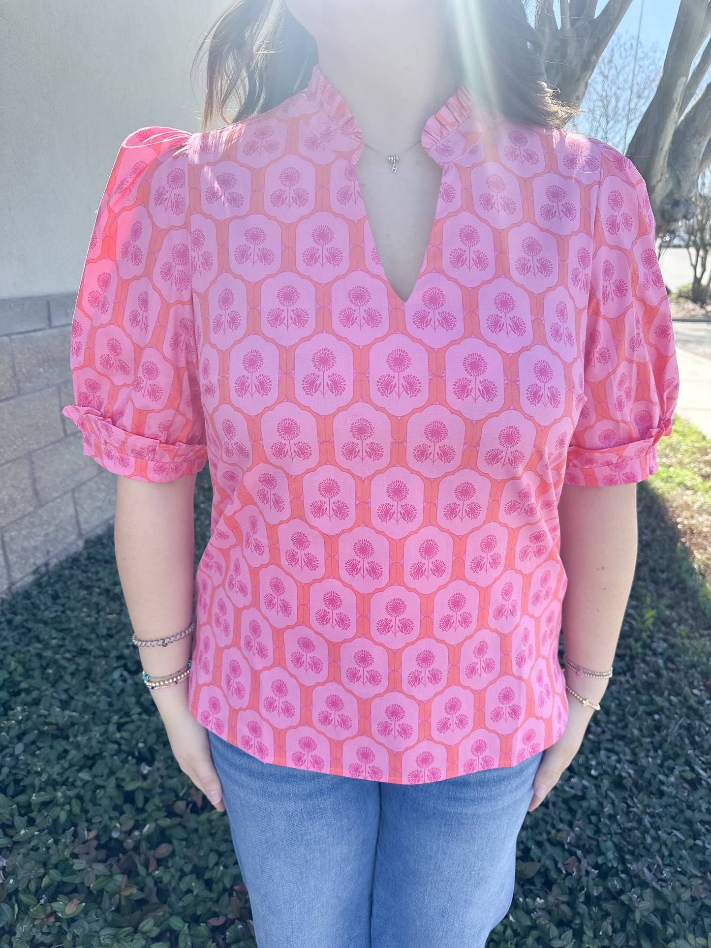 Colette Top - Rosette Charm Pink