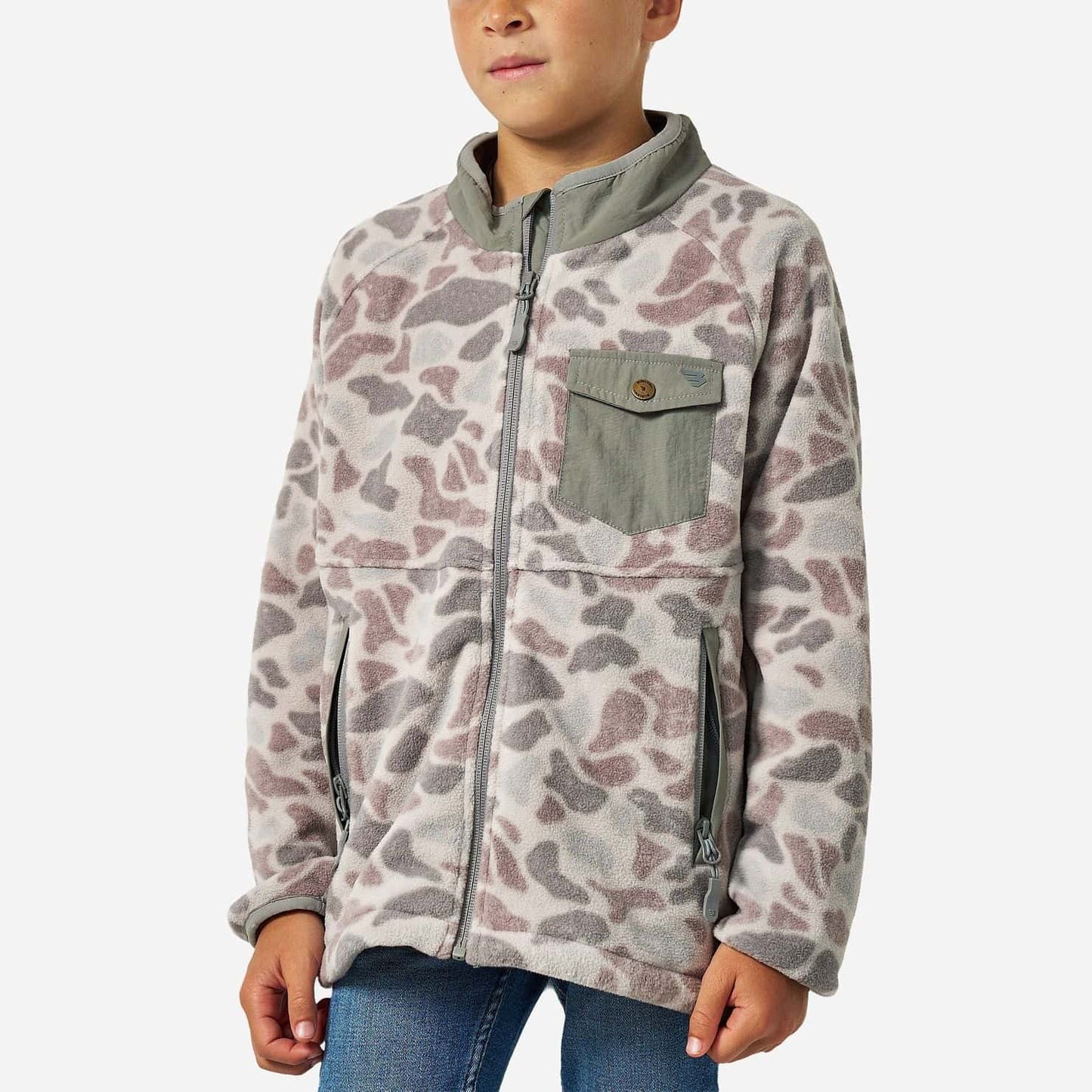 Burlebo Youth Micro Fleece - Classic Deer Camo