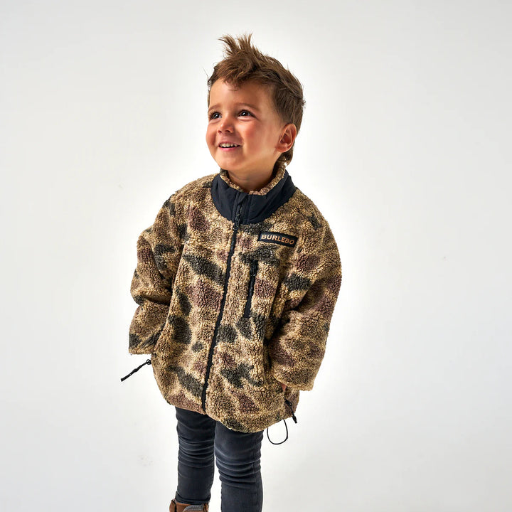 Burlebo Youth Full-Zip Sherpa Jacket - Rocky Mountain Camo