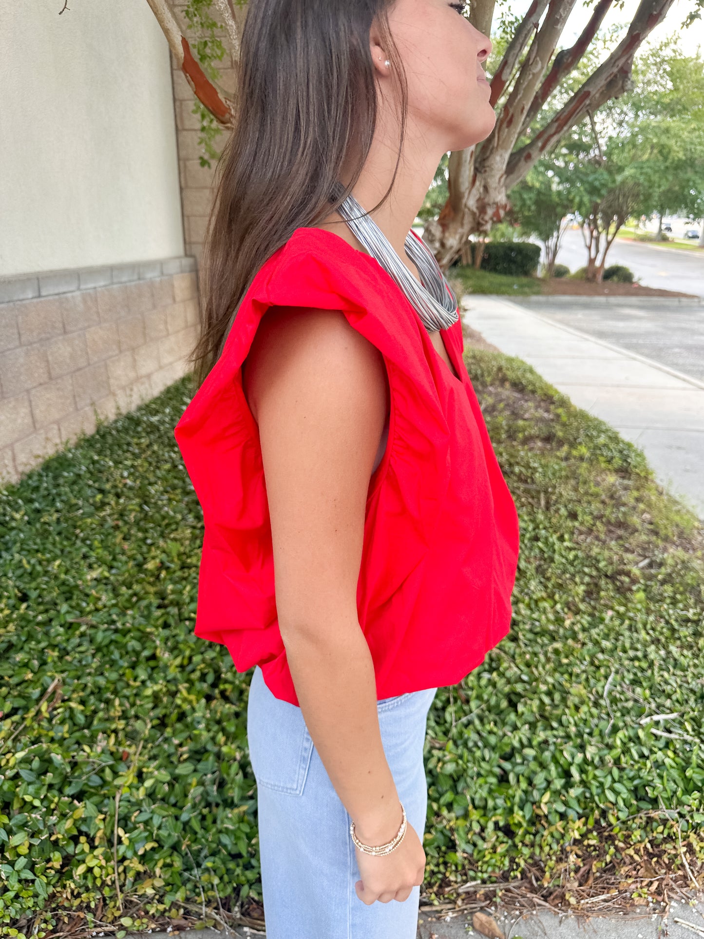 Francis Bubble Top - Red