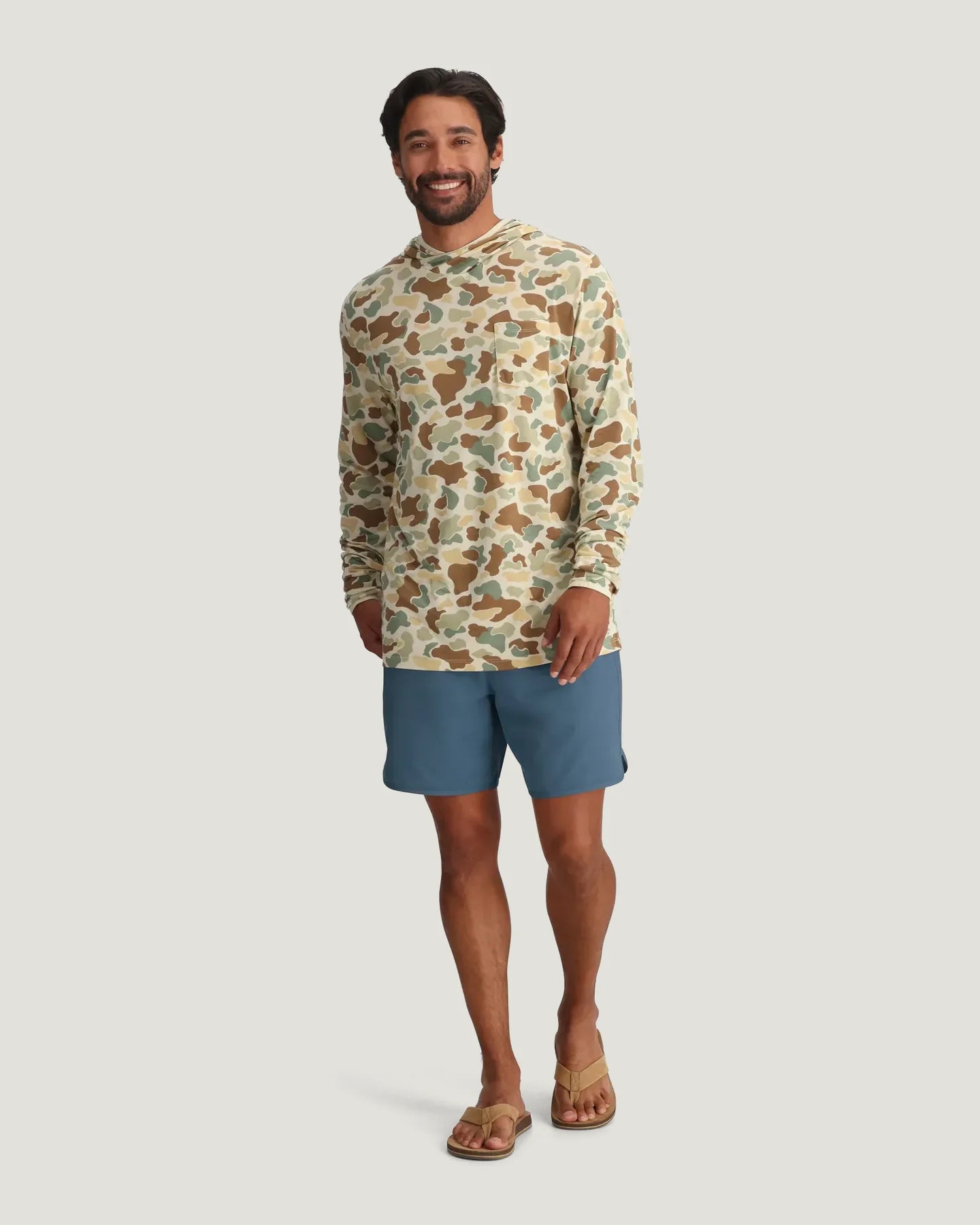 Free Fly Mens Reverb Lined 7” Short - Pacific Blue