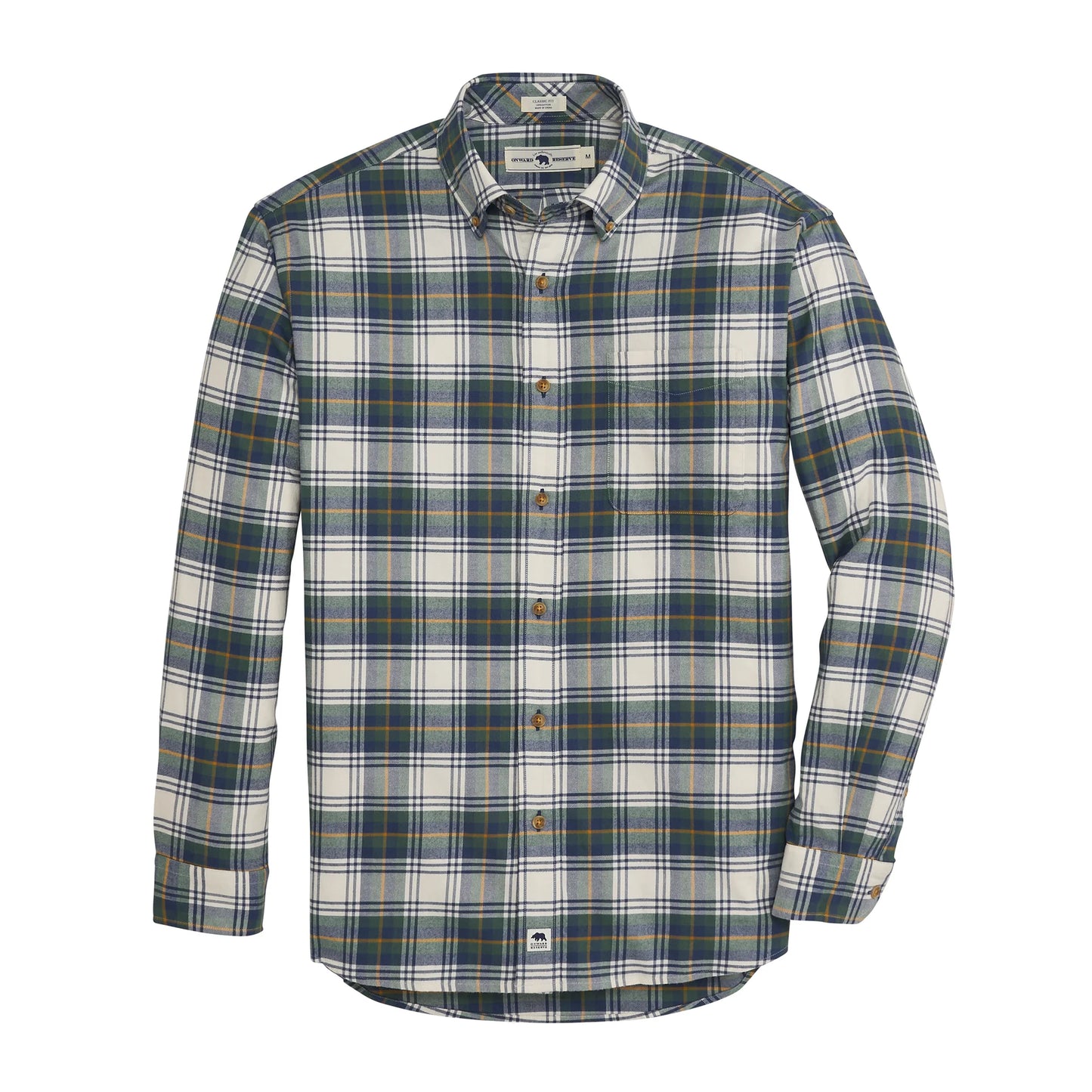 Onward Reserve Bark Featherweight Flannel - Mallard Green