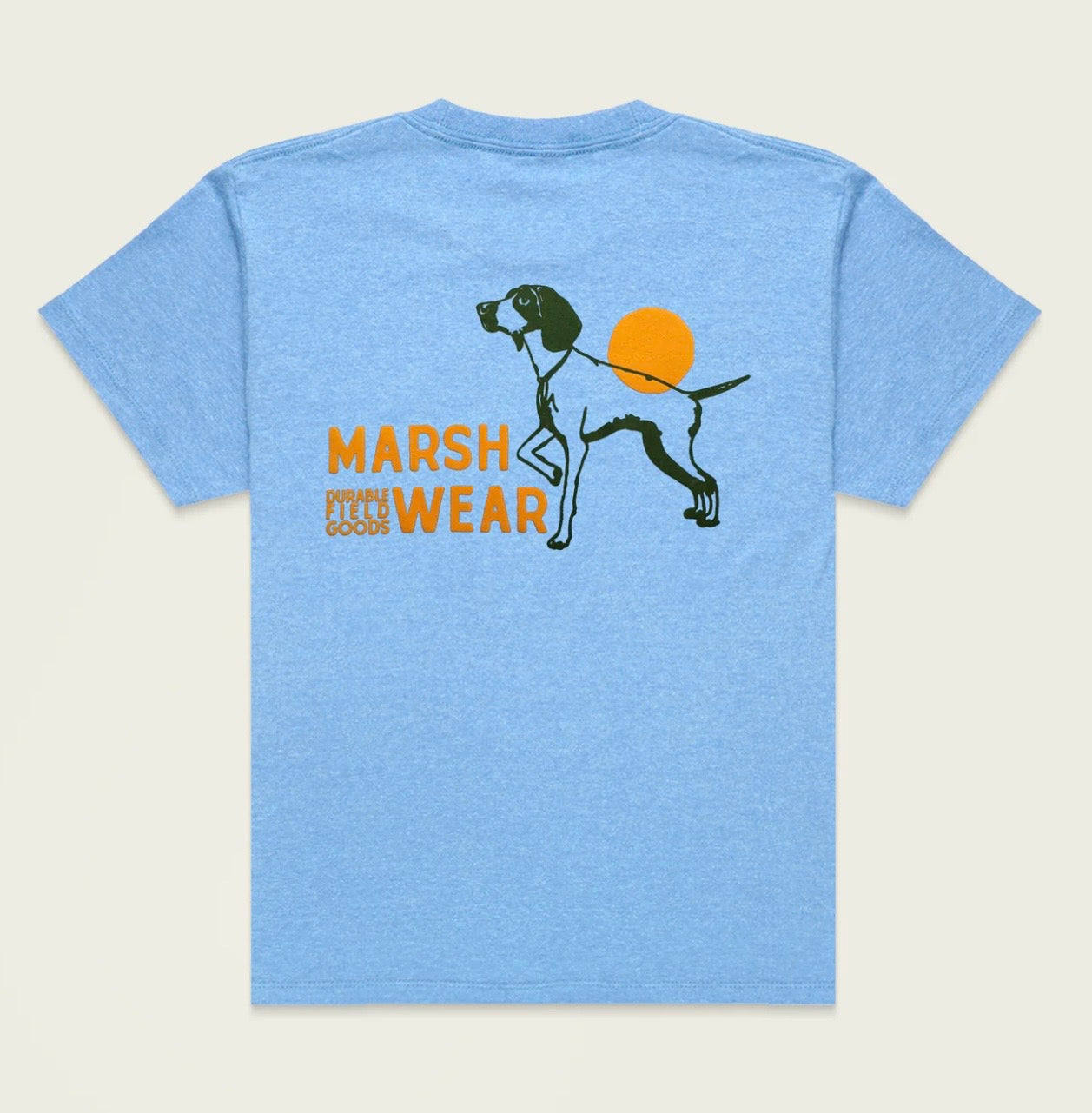 Marsh Wear Youth Field S/S T-Shirt - Light Blue Heather