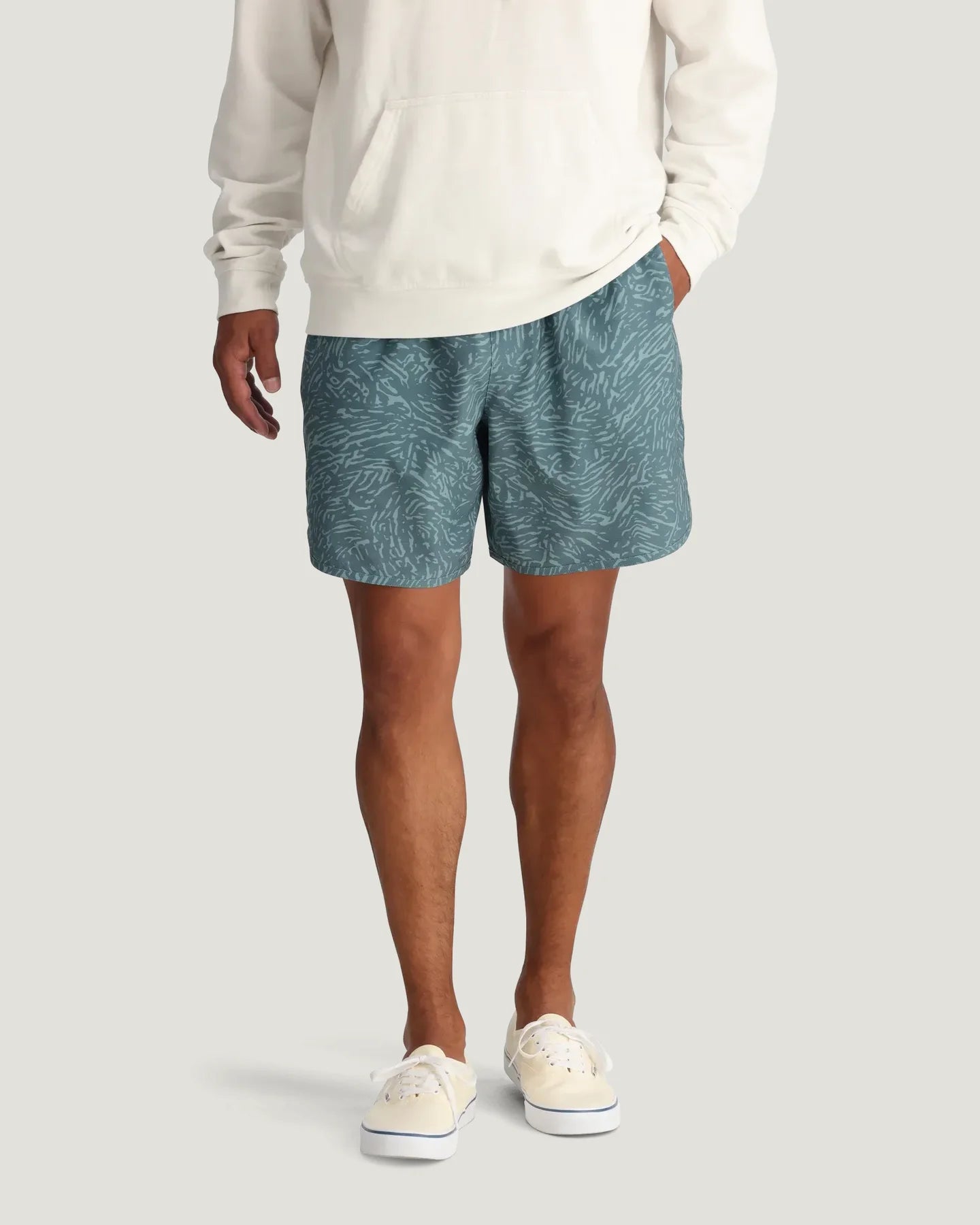 Free Fly Men’s Reverb Short - Tidal Flow Print Stormy Sea