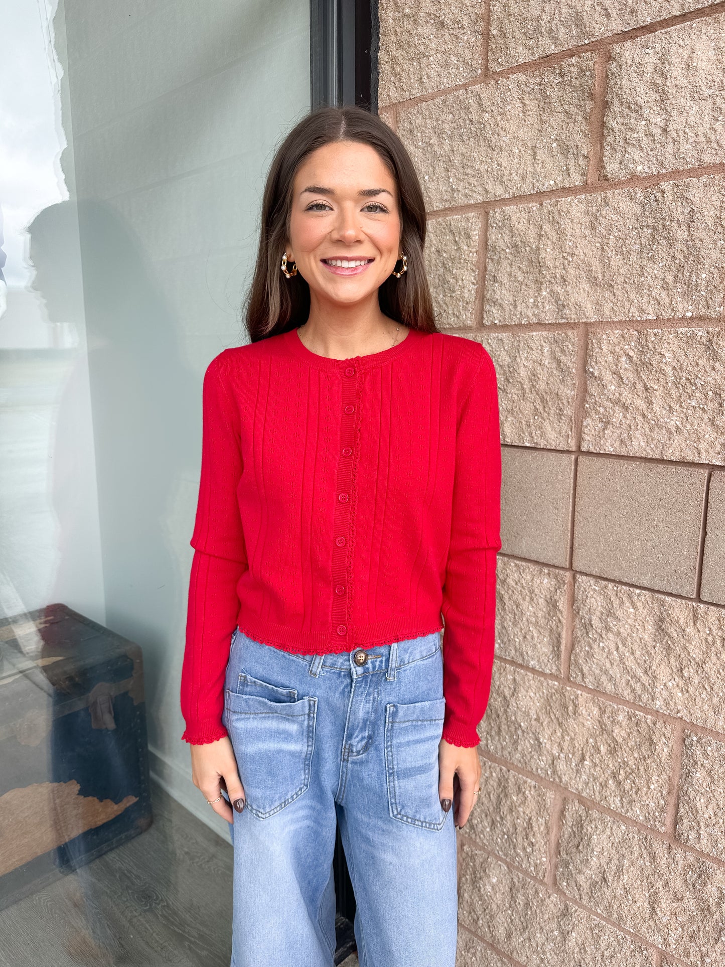 Ruby Red Cardigan