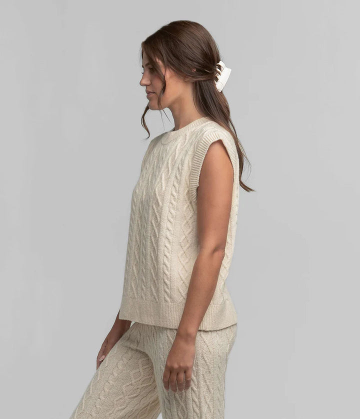 SSCO Women’s Comfy Cozy Sweater Vest - Parchment