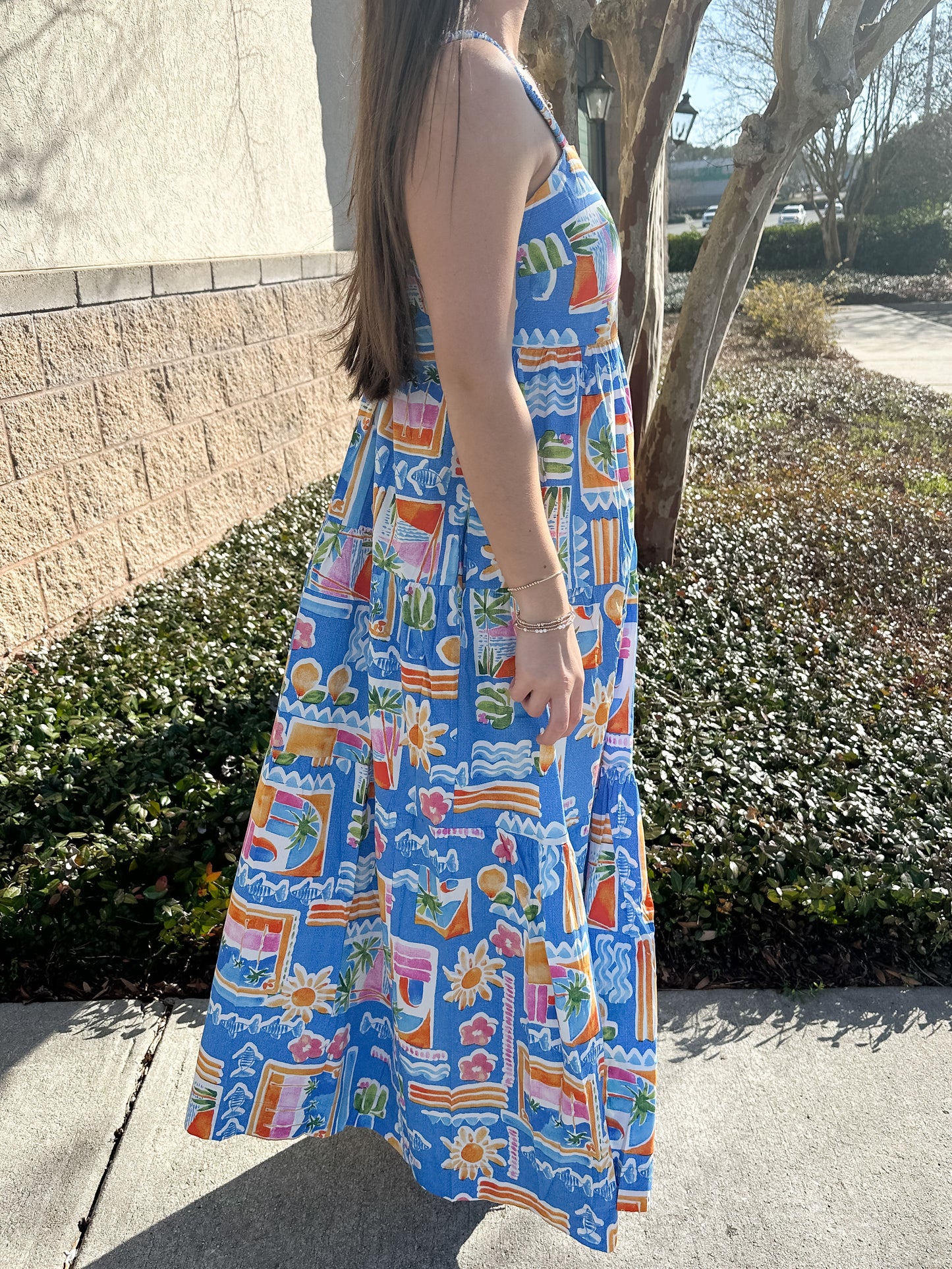 Santorini Scoop Back Dress