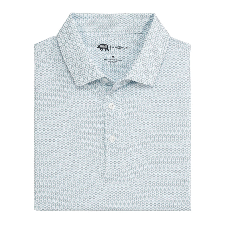 Onward Reserve Out Of Office Printed Performance Polo - Mallard Green