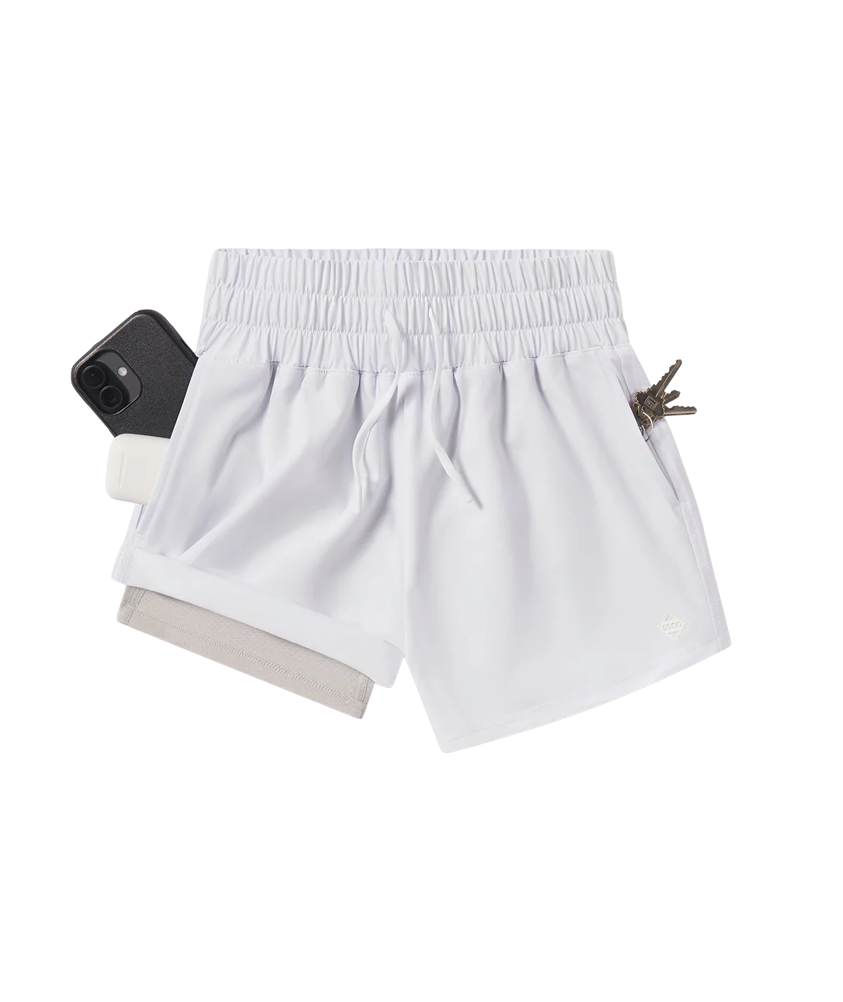 SSCO Women’s S26 Lined Hybrid Short - Bright White